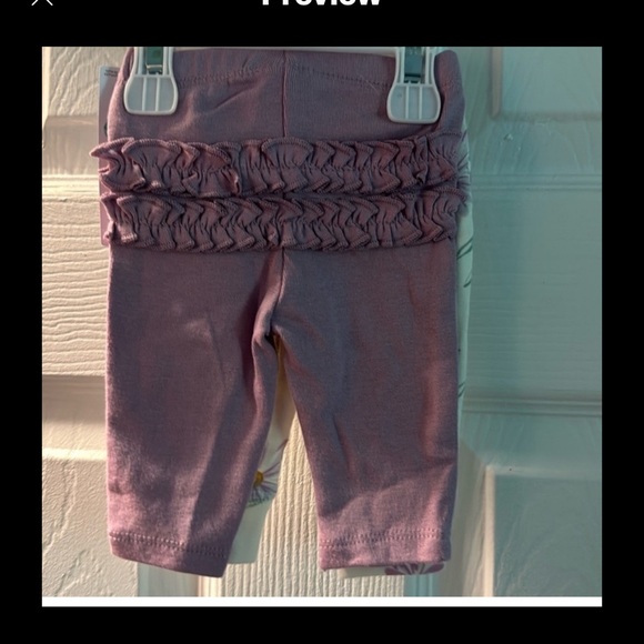 2- pairs Carter’s Newborn pants - Picture 2 of 8